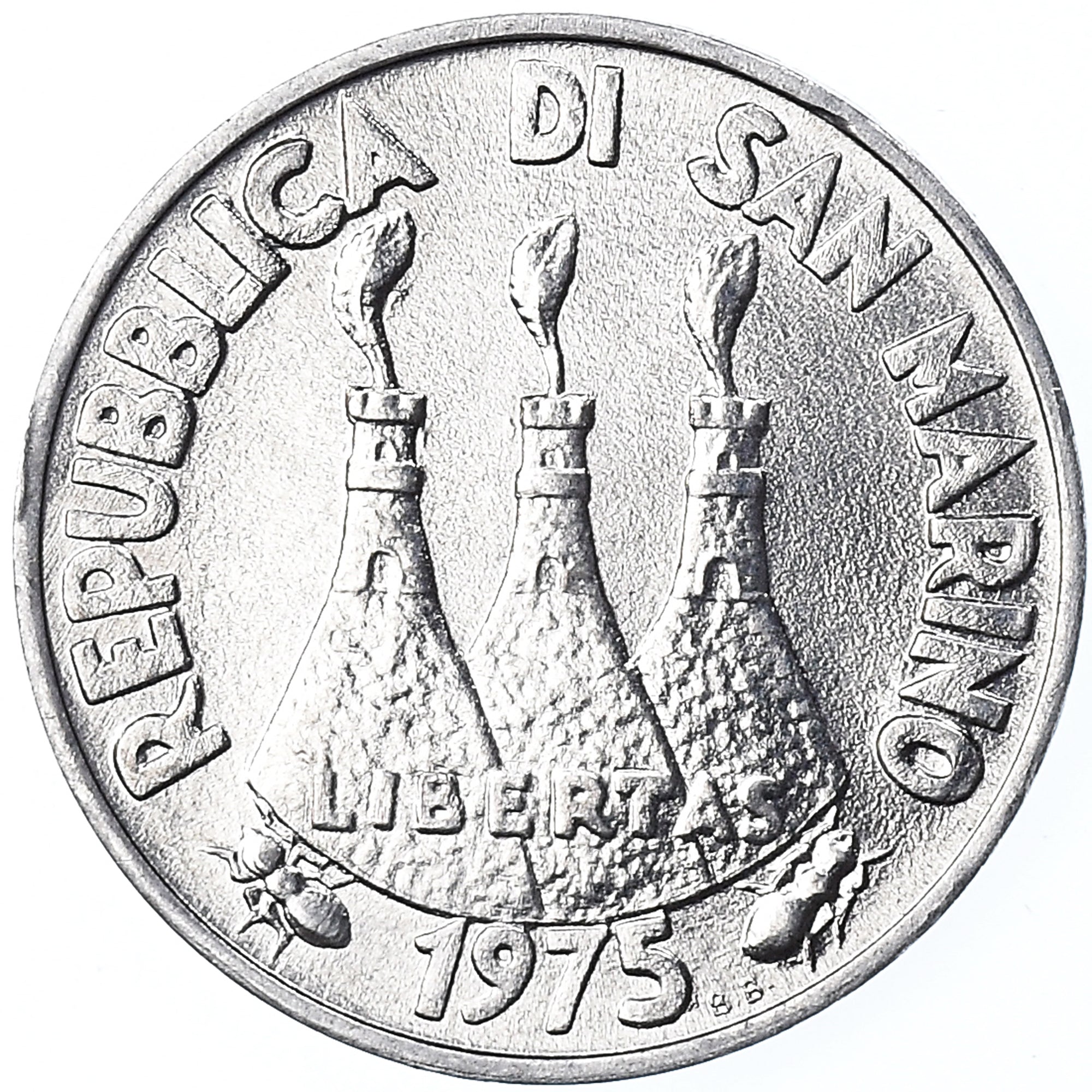 Monnaie, Saint Marin , Lira, 1975, Rome, FDC, FDC, Aluminium, KM:40