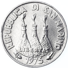 Monnaie, Saint Marin , Lira, 1975, Rome, FDC, FDC, Aluminium, KM:40