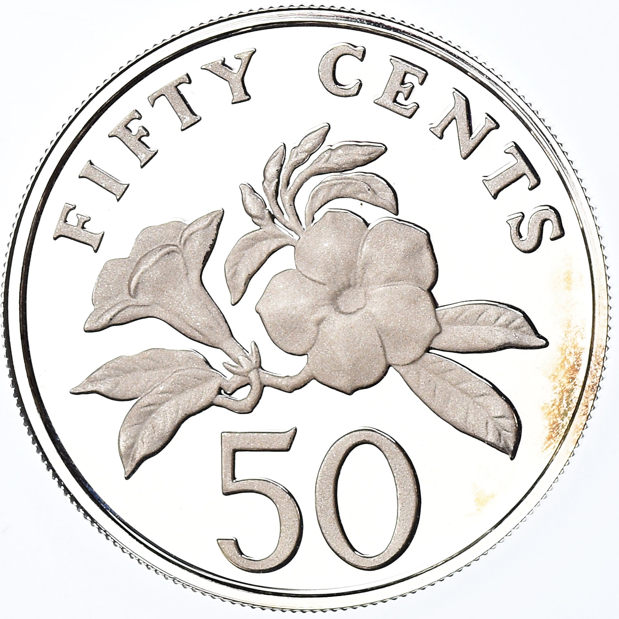 Coin, Singapore, 50 Cents, 1988, Singapore Mint, BE, MS(65-70), Silver, KM:53.1a