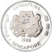 Coin, Singapore, 20 Cents, 1988, Singapore Mint, BE, MS(65-70), Silver, KM:52a