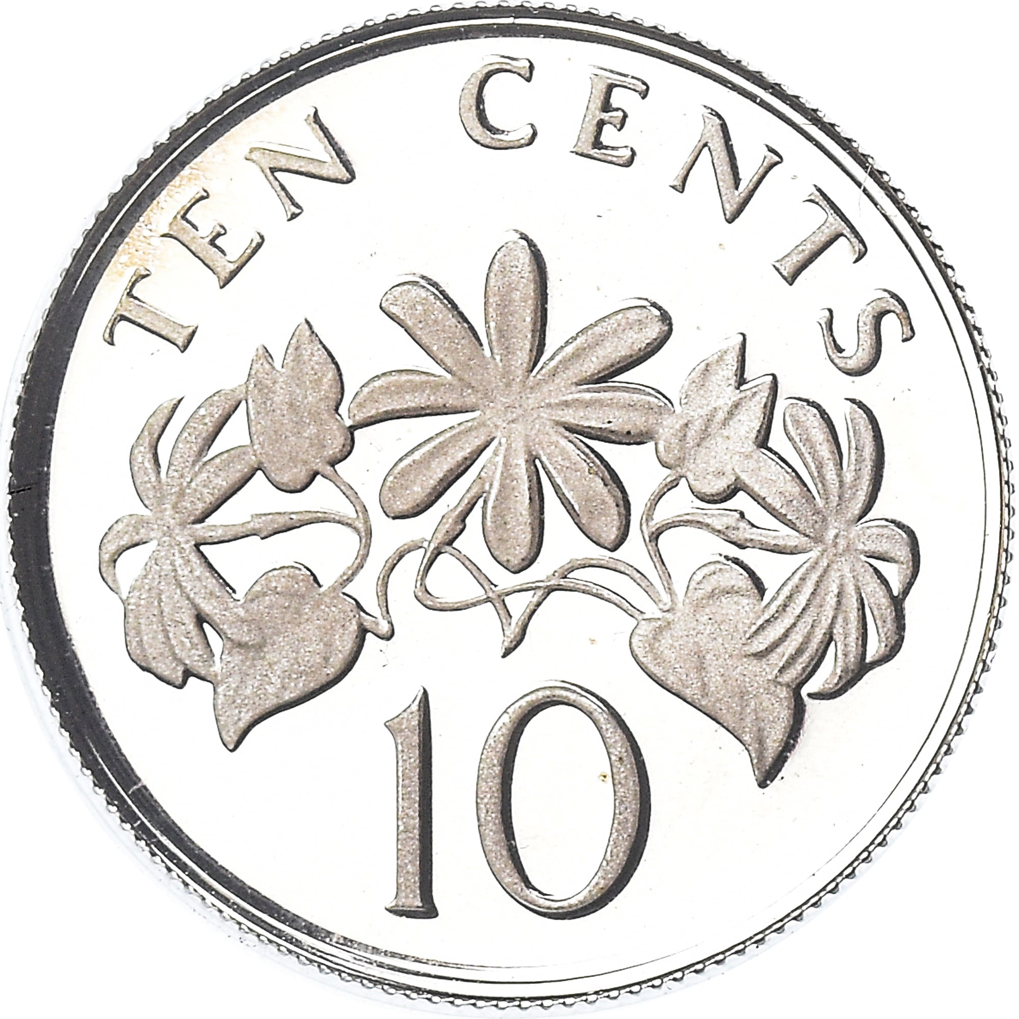 Münze, Singapur, 10 Cents, 1988, Singapore Mint, BE, STGL, Silber, KM:51a