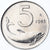 Coin, Italy, 5 Lire, 1985, Rome, BU, MS(65-70), Aluminum, KM:92