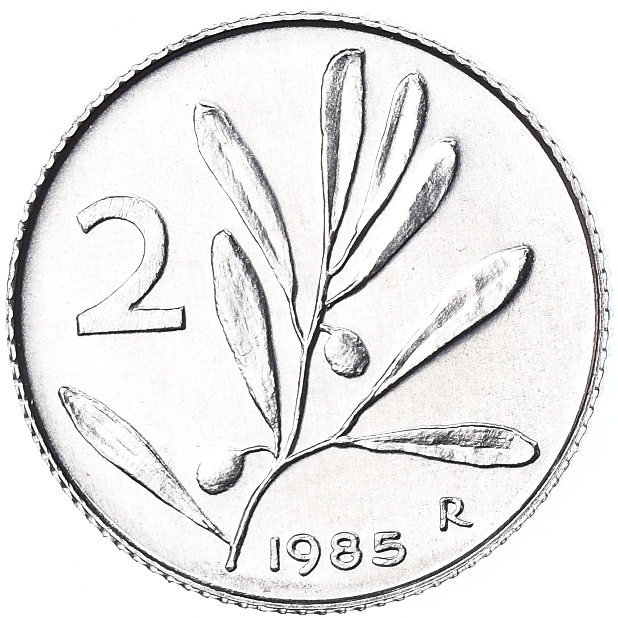 Moneta, Italia, 2 Lire, 1985, Rome, BU, FDC, Alluminio, KM:94