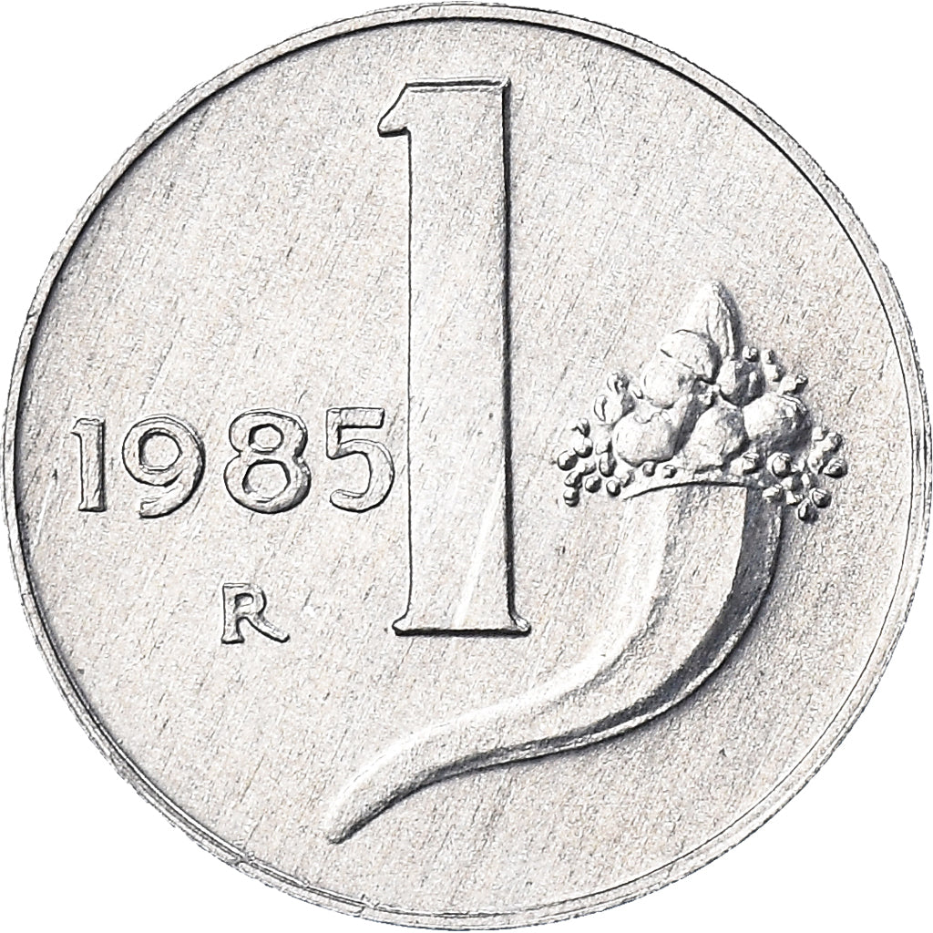 Coin, Italy, Lira, 1985, Rome, BU, MS(65-70), Aluminum, KM:91