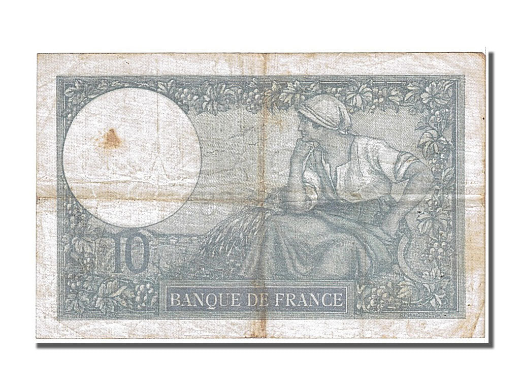 France, 10 Francs, 10 F 1916-1942 ''Minerve'', 1940, KM #84, 1940-10-17,...