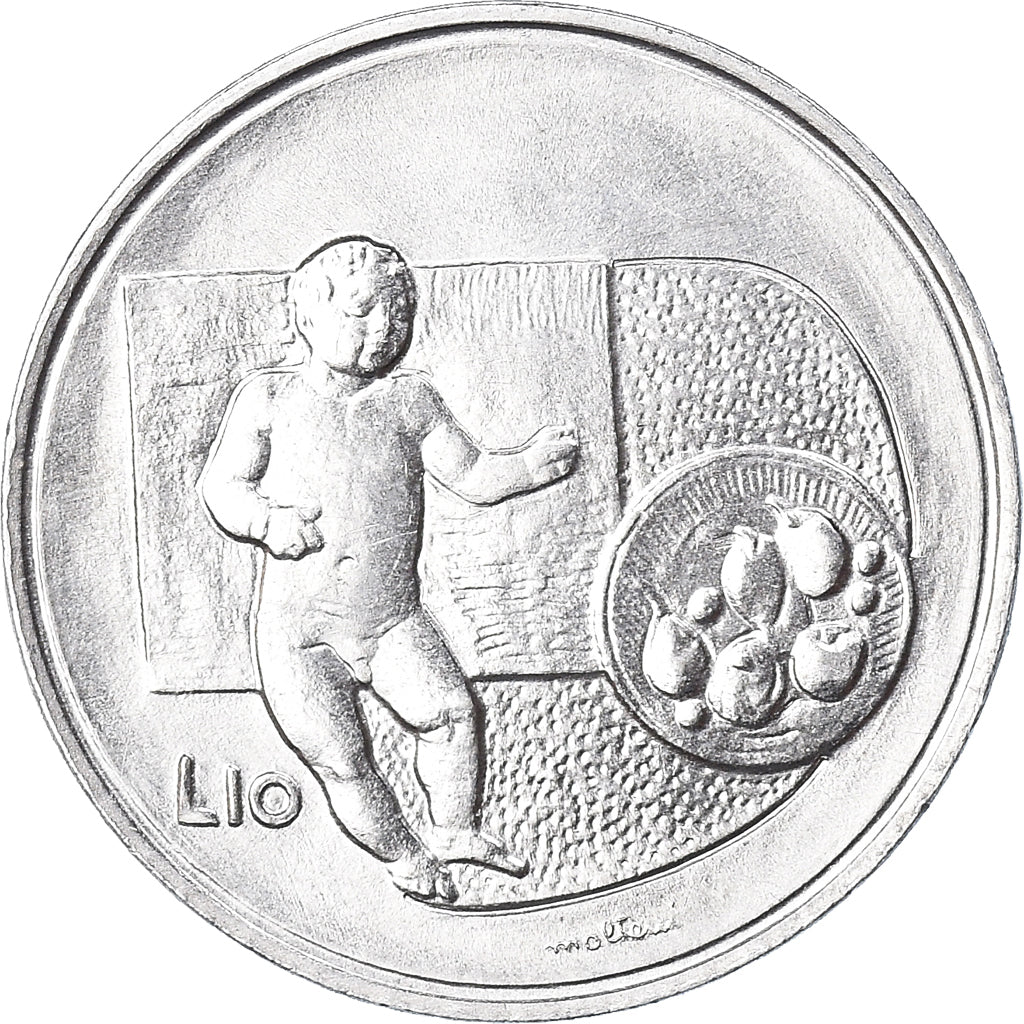 Moneda, San Marino, 10 Lire, 1976, Rome, FDC, FDC, Aluminio, KM:54