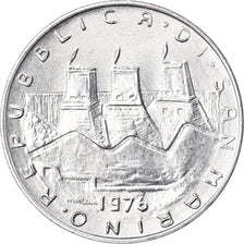 Coin, San Marino, 10 Lire, 1976, Rome, FDC, MS(65-70), Aluminum, KM:54