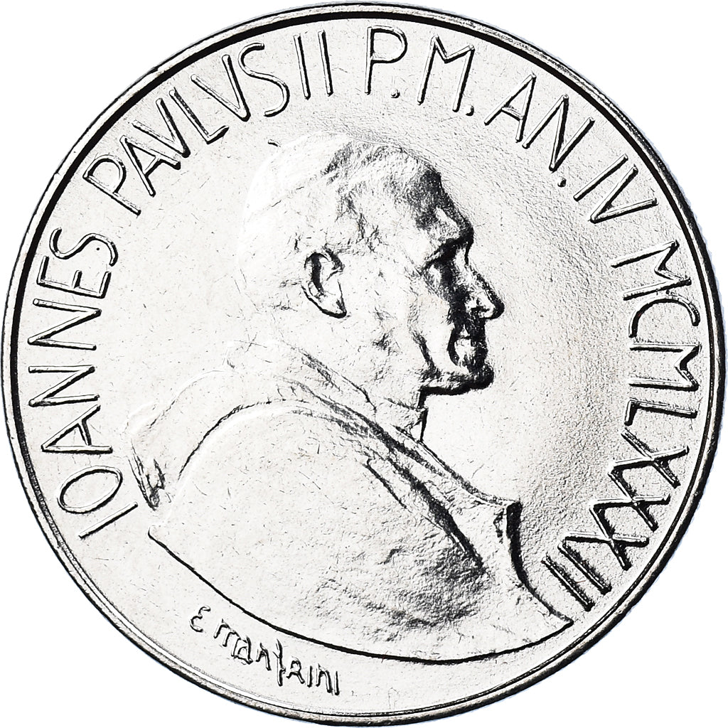 Moneta, CITTÀ DEL VATICANO, John Paul II, 100 Lire, 1982, FDC, FDC, Acciaio