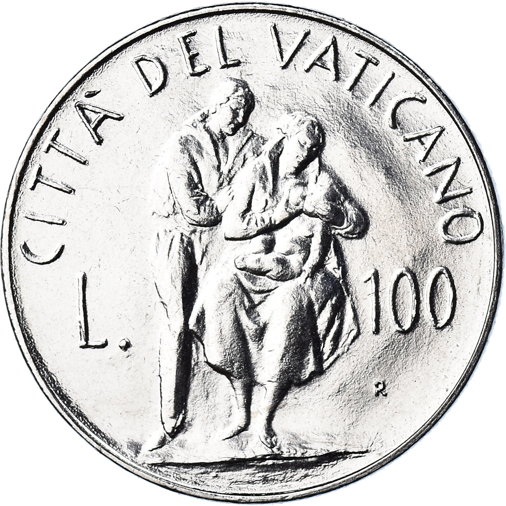 Münze, Vatikanstadt, John Paul II, 100 Lire, 1982, FDC, STGL, Stainless Steel