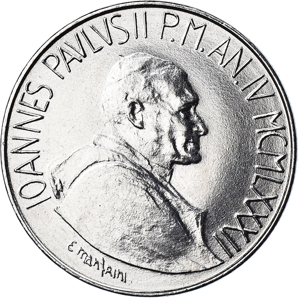 Moneta, CITTÀ DEL VATICANO, John Paul II, 100 Lire, 1982, FDC, FDC, Acciaio
