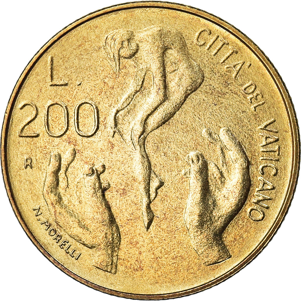 Coin, VATICAN CITY, John Paul II, 200 Lire, 1983, Roma, FDC, MS(65-70)