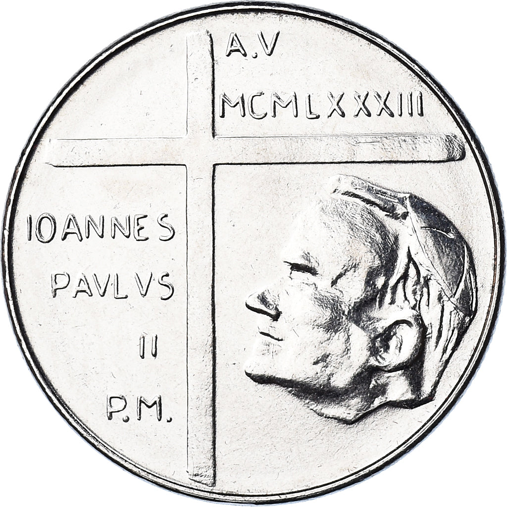 Coin, VATICAN CITY, John Paul II, 50 Lire, 1983, Roma, FDC, MS(65-70), Stainless