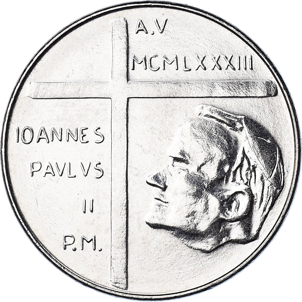 Coin, VATICAN CITY, John Paul II, 50 Lire, 1983, Roma, FDC, MS(65-70), Stainless