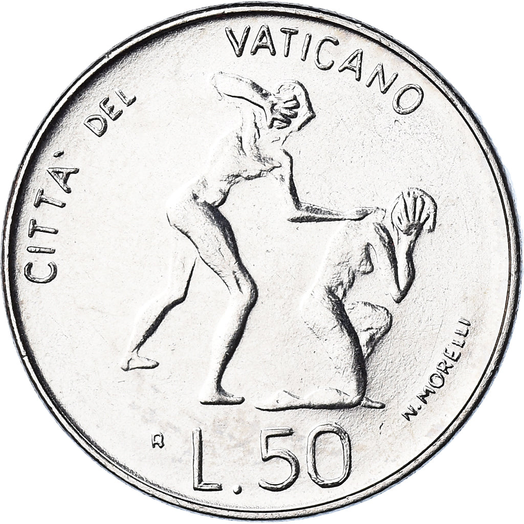Coin, VATICAN CITY, John Paul II, 50 Lire, 1983, Roma, FDC, MS(65-70), Stainless