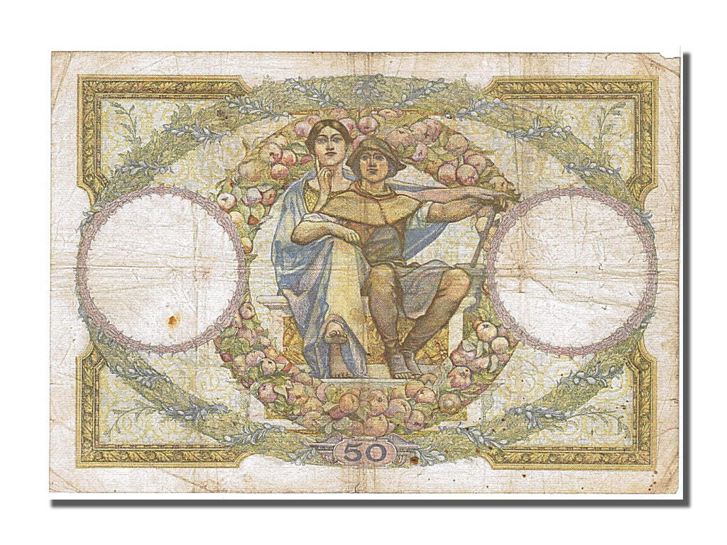 Francia, 50 Francs, 50 F 1927-1934 ''Luc Olivier Merson'', 1933, KM:80b, 1933...
