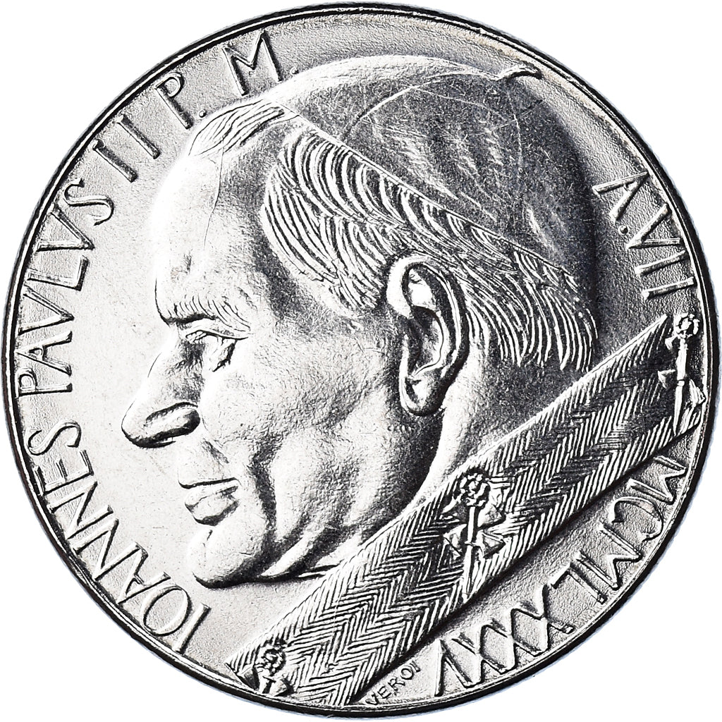 Monnaie, Cité du Vatican, John Paul II, 100 Lire, 1985, Roma, FDC, FDC, Acier