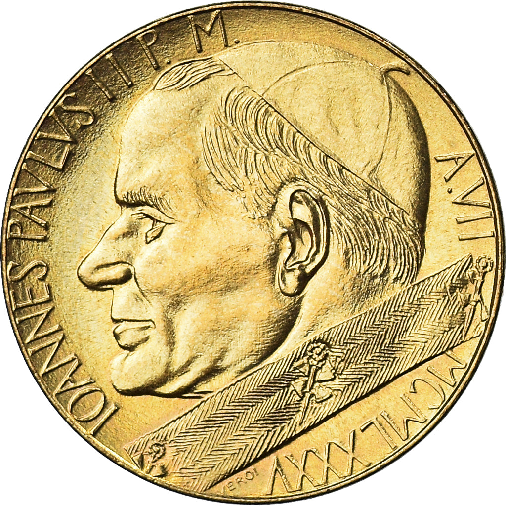 Coin, VATICAN CITY, John Paul II, 20 Lire, 1985, Roma, FDC, MS(65-70)