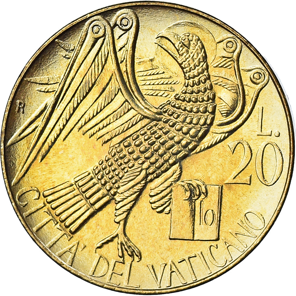 Coin, VATICAN CITY, John Paul II, 20 Lire, 1985, Roma, FDC, MS(65-70)
