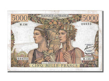 France, 5000 Francs, 5 000 F 1949-1957 ''Terre et Mer'', 1953, KM #131c,...