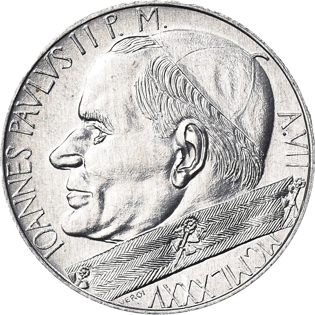 Moneda, CIUDAD DEL VATICANO, John Paul II, 10 Lire, 1985, FDC, FDC, Aluminio
