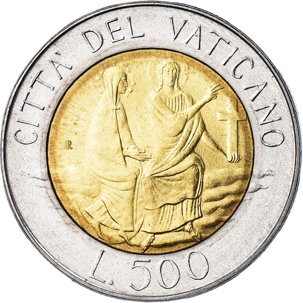 Coin, VATICAN CITY, John Paul II, 500 Lire, 1986, FDC, MS(65-70), Bi-Metallic