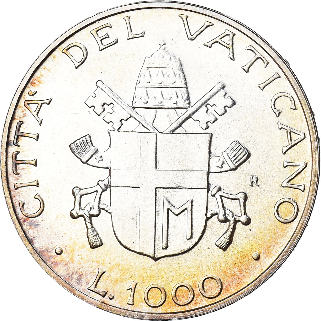 Moneda, CIUDAD DEL VATICANO, John Paul II, 1000 Lire, 1987, FDC, FDC, Plata