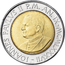 Moeda, CIDADE DO VATICANO, John Paul II, 500 Lire, 1987, FDC, MS(65-70)