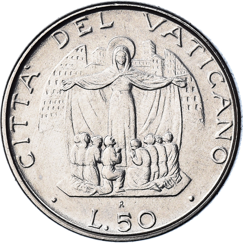 Coin, VATICAN CITY, John Paul II, 50 Lire, 1987, FDC, MS(65-70), Stainless