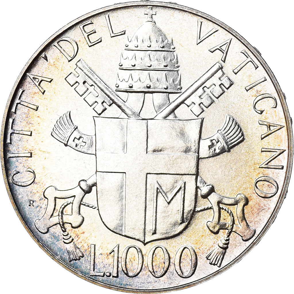 Coin, VATICAN CITY, John Paul II, 1000 Lire, 1988, FDC, MS(65-70), Silver