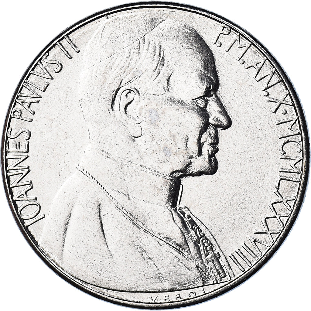 Moneda, CIUDAD DEL VATICANO, John Paul II, 100 Lire, 1988, FDC, FDC, Acero