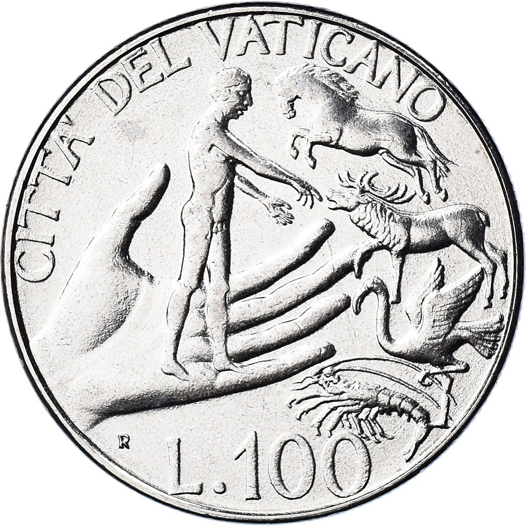 Moneda, CIUDAD DEL VATICANO, John Paul II, 100 Lire, 1988, FDC, FDC, Acero