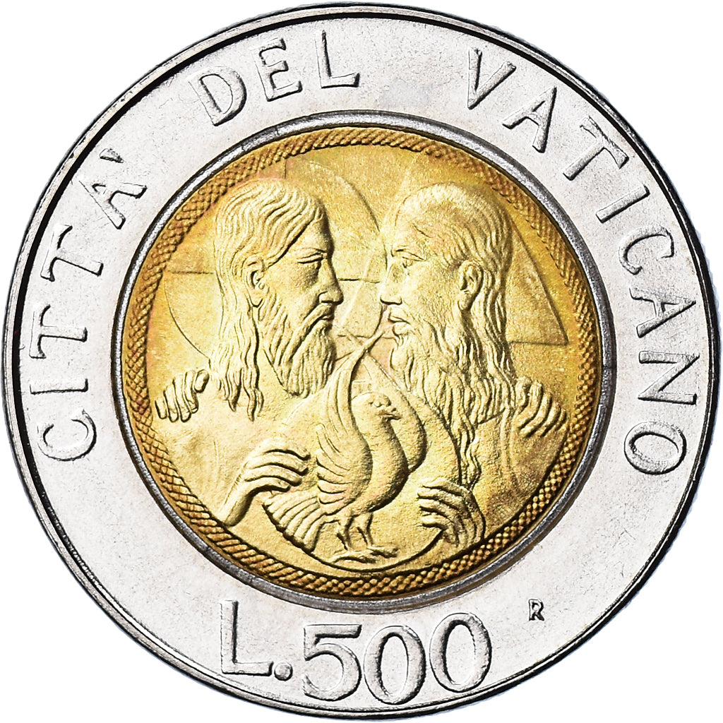 Monnaie, Cité du Vatican, John Paul II, 500 Lire, 1988, Roma, FDC, FDC