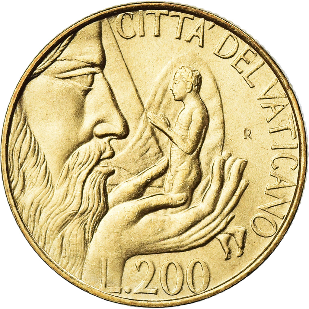 Monnaie, Cité du Vatican, John Paul II, 200 Lire, 1988, Roma, FDC, FDC