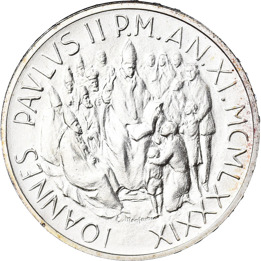 Moneta, CITTÀ DEL VATICANO, John Paul II, 1000 Lire, 1989, FDC, FDC, Argento