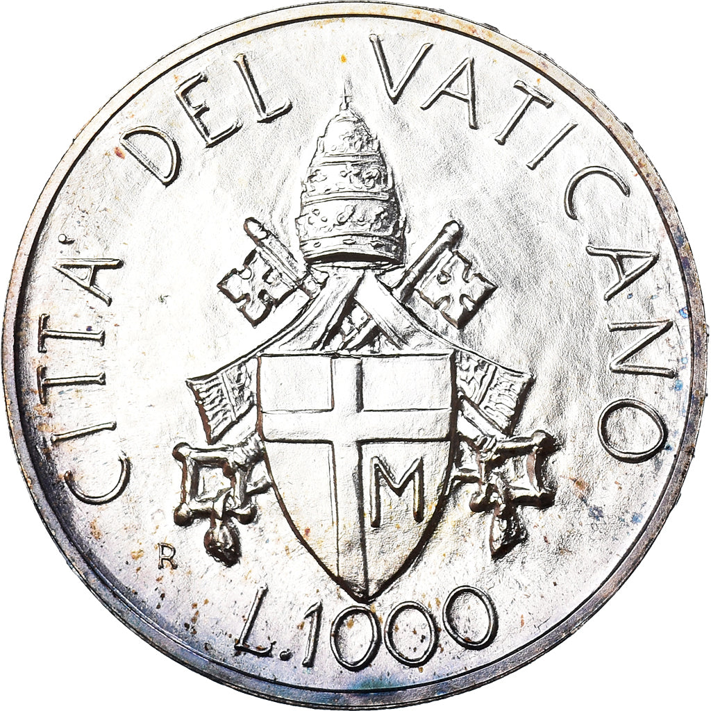 Moneta, CITTÀ DEL VATICANO, John Paul II, 1000 Lire, 1989, FDC, FDC, Argento