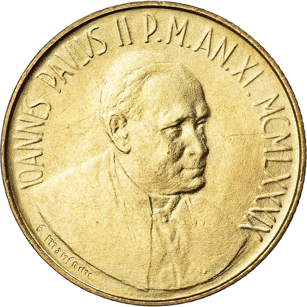 Coin, VATICAN CITY, John Paul II, 200 Lire, 1989, FDC, MS(65-70)