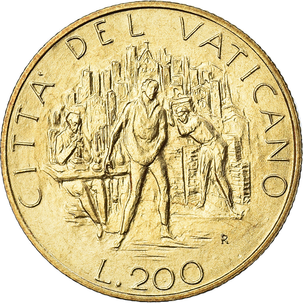 Coin, VATICAN CITY, John Paul II, 200 Lire, 1989, FDC, MS(65-70)