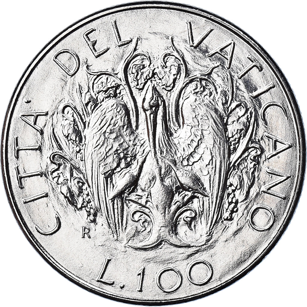 Münze, Vatikanstadt, John Paul II, 100 Lire, 1989, FDC, STGL, Stainless Steel