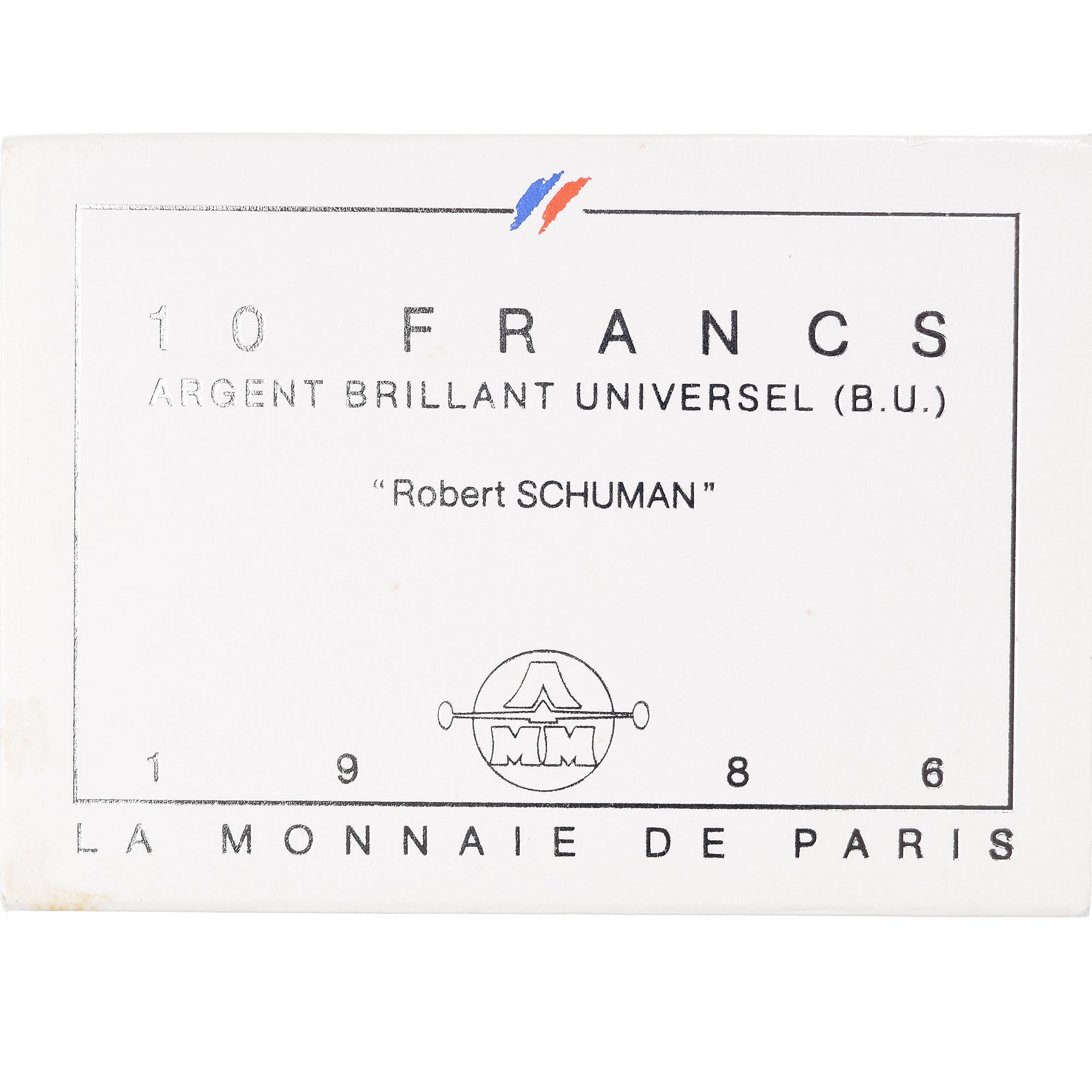 Münze, Frankreich, Robert Schumann, 10 Francs, 1986, BU, STGL, Silber, KM:958a