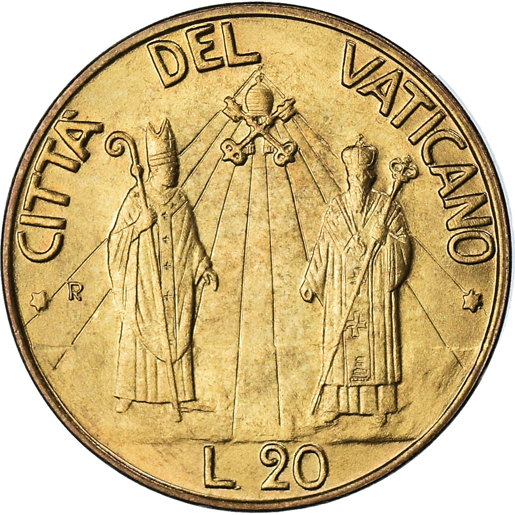Coin, VATICAN CITY, John Paul II, 20 Lire, 1990, FDC, MS(65-70)