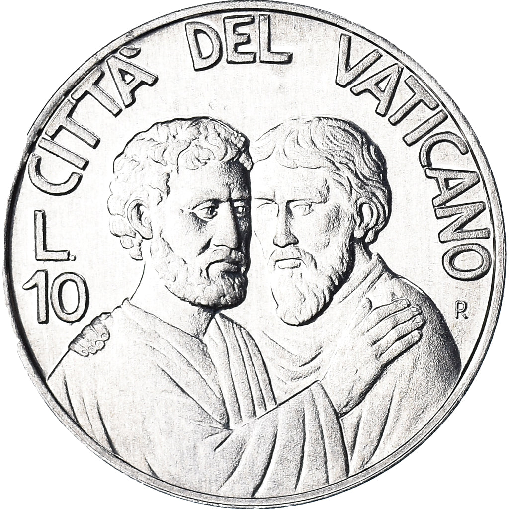 Coin, VATICAN CITY, John Paul II, 10 Lire, 1990, Roma, FDC, MS(65-70), Aluminum