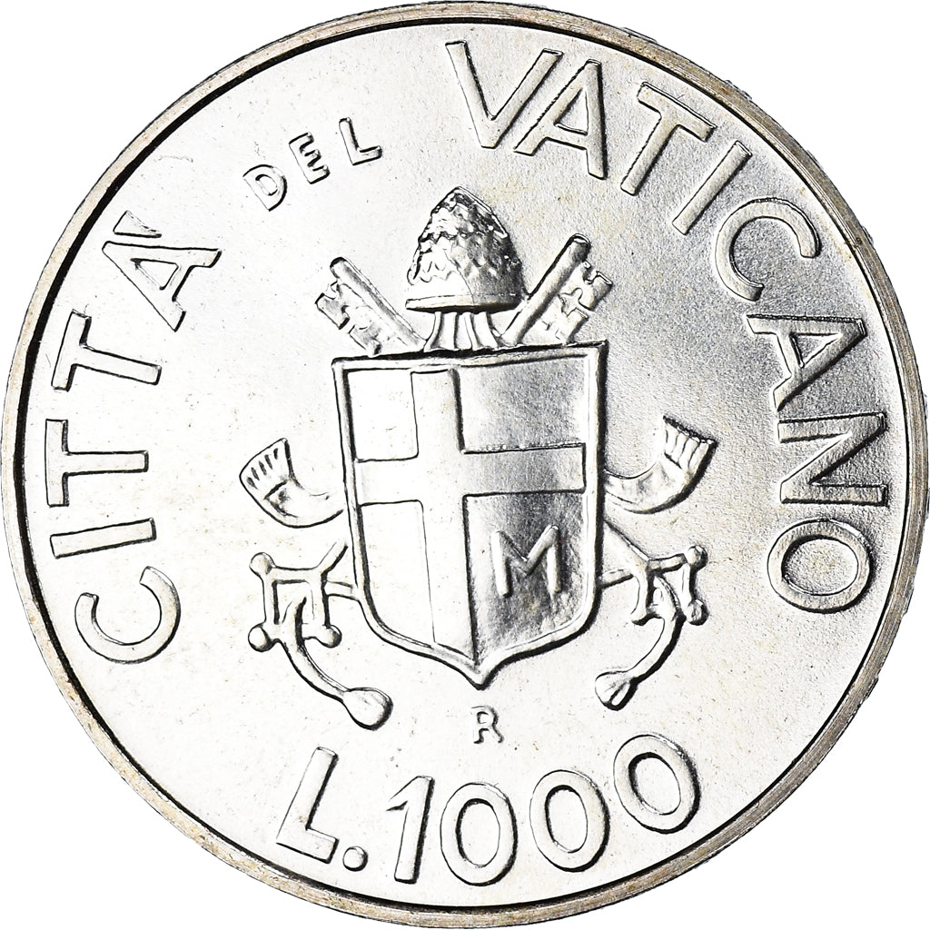 Coin, VATICAN CITY, John Paul II, 1000 Lire, 1991, FDC, MS(65-70), Silver