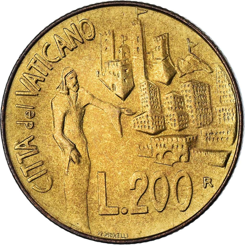 Coin, VATICAN CITY, John Paul II, 200 Lire, 1991, FDC, MS(65-70)