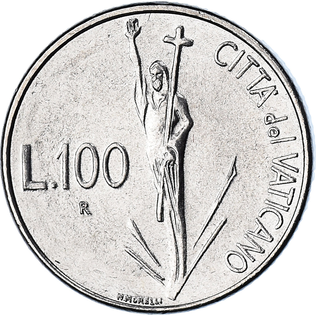 Moneta, CITTÀ DEL VATICANO, John Paul II, 100 Lire, 1991, FDC, FDC, Acciaio