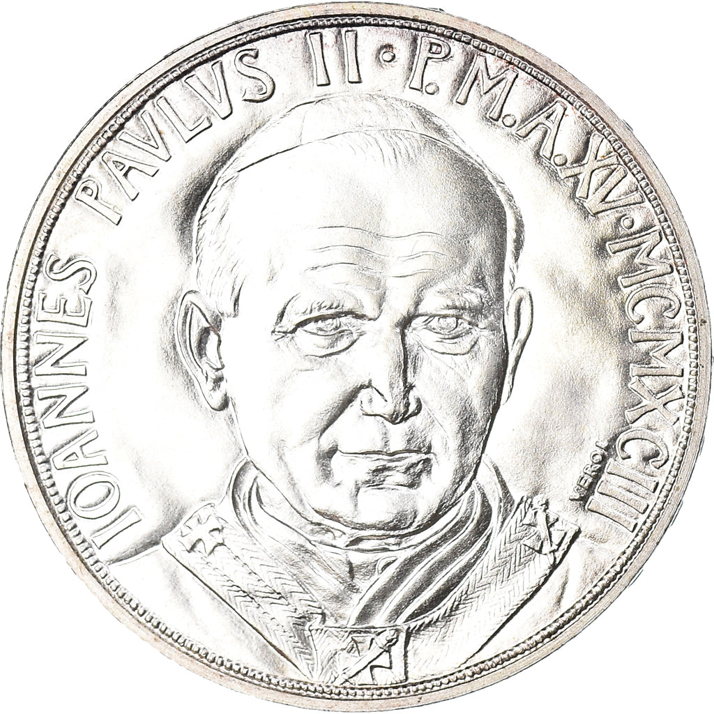 Coin, VATICAN CITY, John Paul II, 1000 Lire, 1993, FDC, MS(65-70), Silver