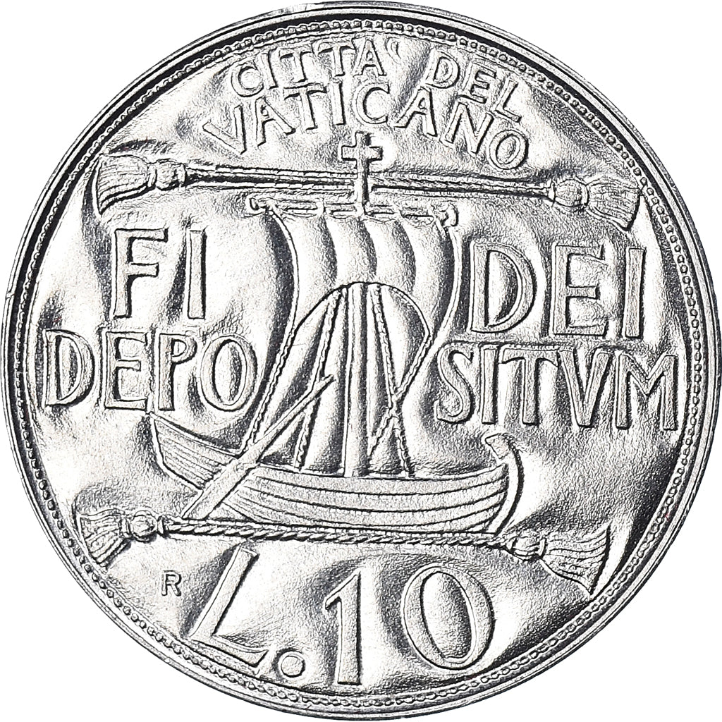Coin, VATICAN CITY, John Paul II, 10 Lire, 1993, FDC, MS(65-70), Aluminum