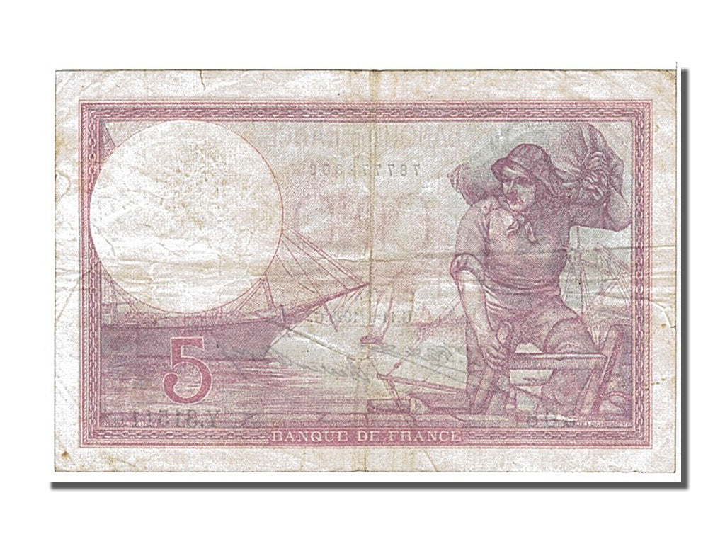 France, 5 Francs, 5 F 1917-1940 ''Violet'', 1928, KM #72d, 1928-01-11,...
