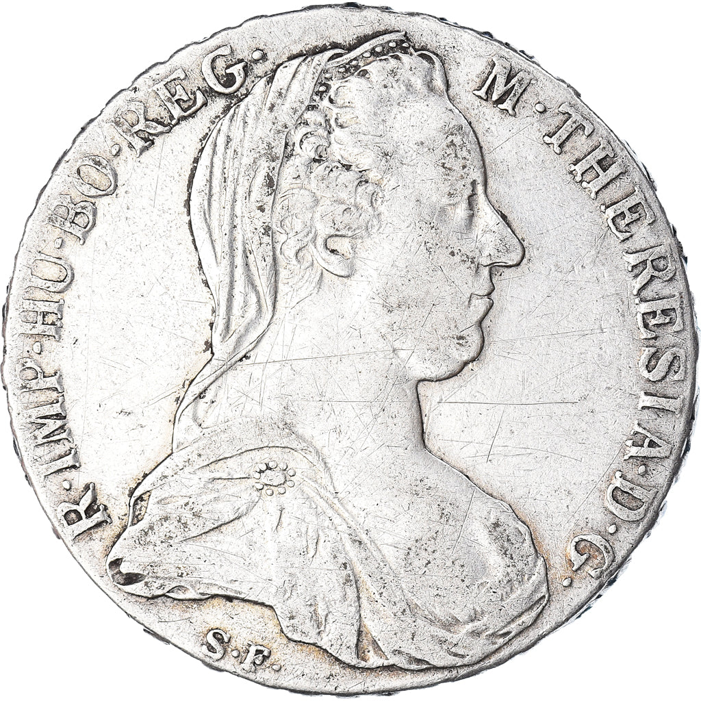 Coin, Austria, Joseph II, Thaler, 1780, Restrike, EF(40-45), Silver, KM:T1