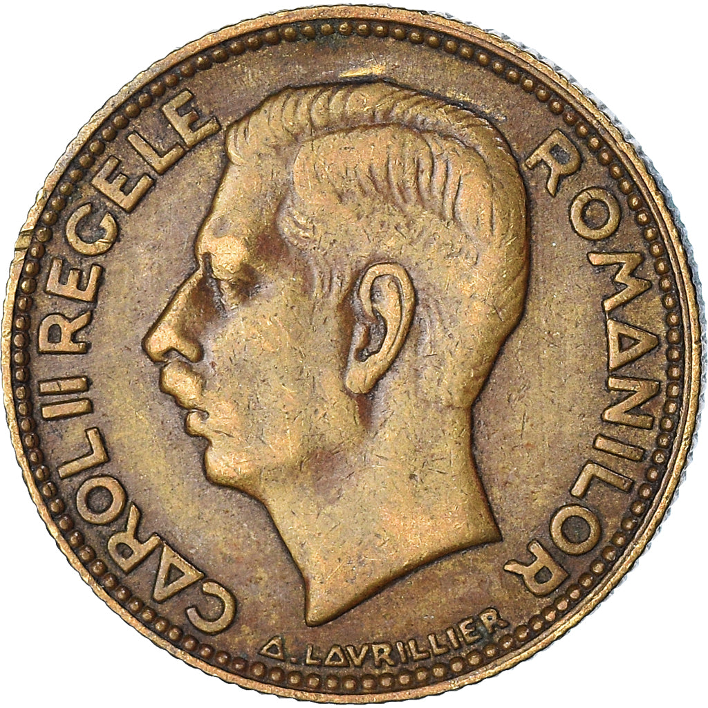 Moneta, Romania, Carol II, 10 Lei, 1930, BB, Nichel-ottone, KM:49