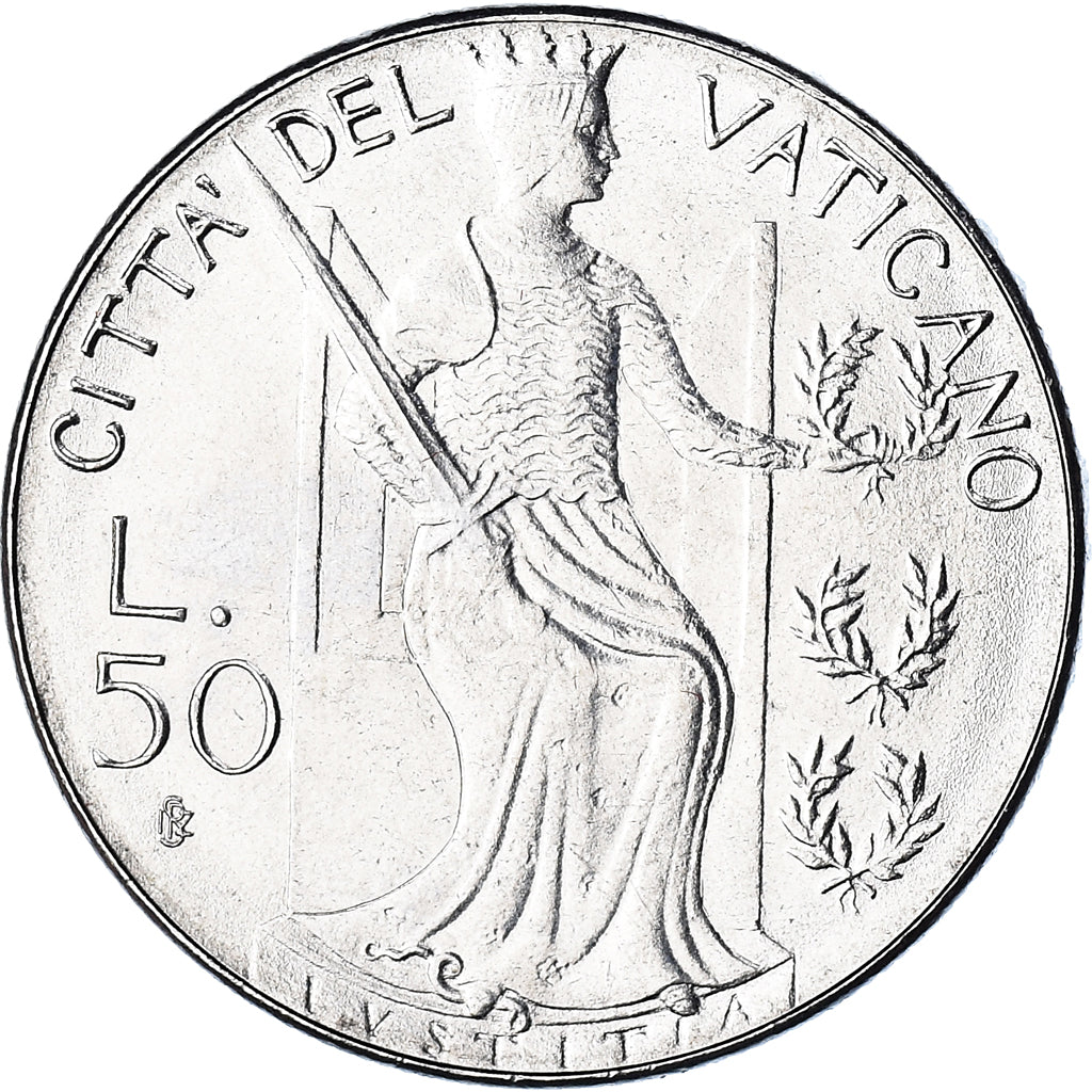 Coin, VATICAN CITY, John Paul II, 50 Lire, 1980, Roma, FDC.AN 2, MS(65-70)